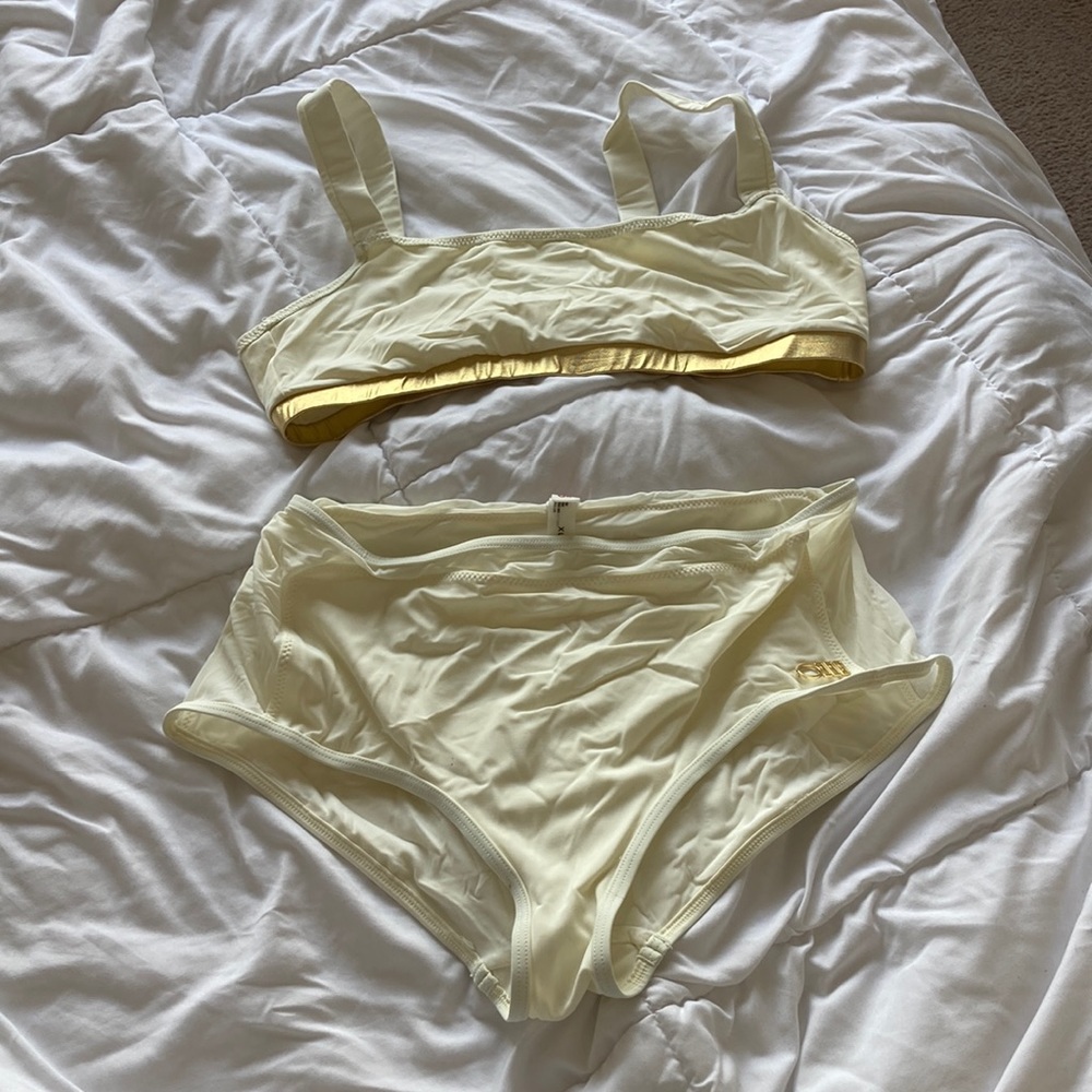 Never Worn Solid And Striped Bikini Brigitte Bott… - image 3